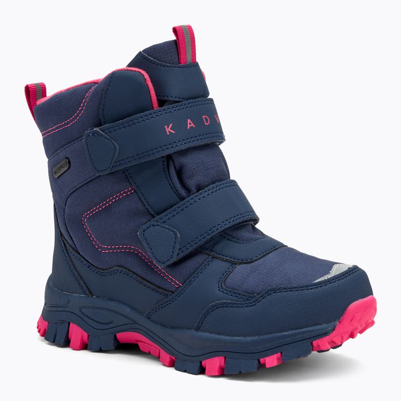 KADVA παιδικές μπότες χιονιού Snowey Mid WP navy blue/fuchsia