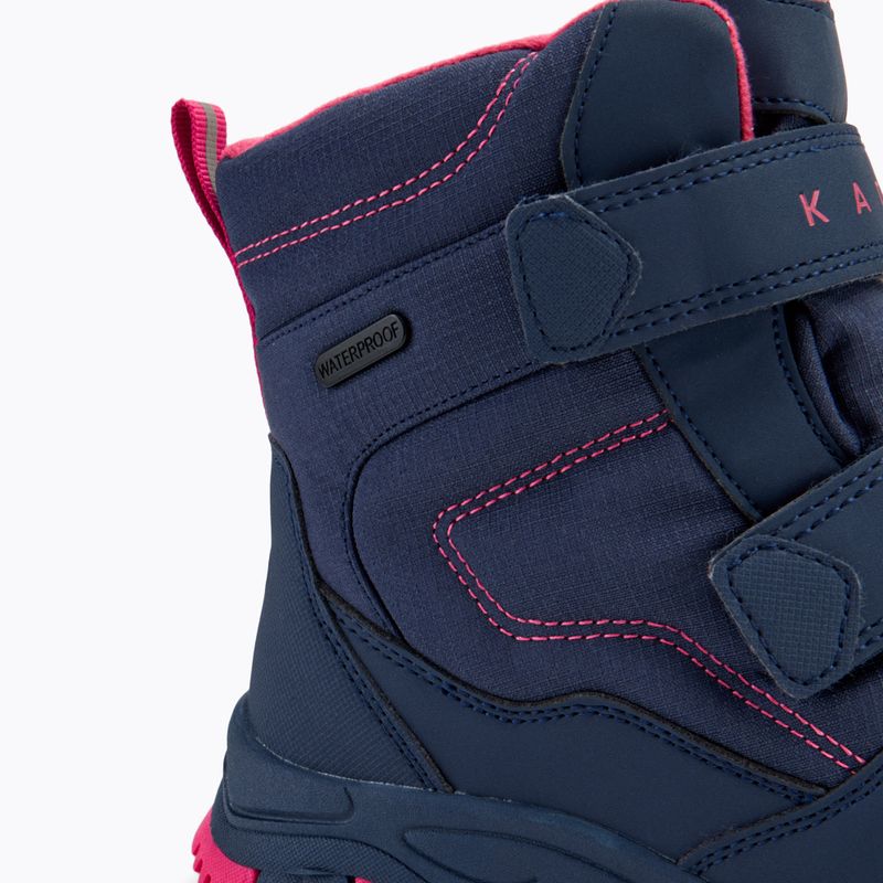 KADVA παιδικές μπότες χιονιού Snowey Mid WP navy blue/fuchsia 9