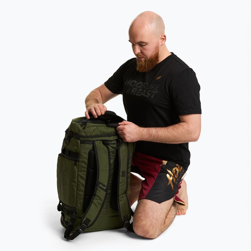 Σακίδιο πλάτης/τσάντα 2in1 HOOK FIGHTING Training Duffel Bag 30 l πράσινο 4