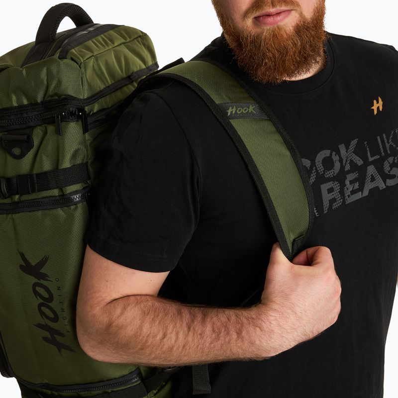 Σακίδιο πλάτης/τσάντα 2in1 HOOK FIGHTING Camp Duffel Bag 41 l πράσινο 4