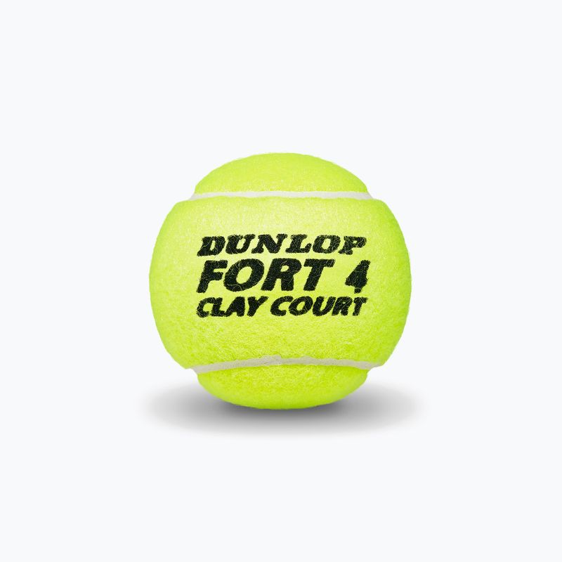 Dunlop Fort Clay Court μπάλες τένις 4B 18 x 4 τεμάχια κίτρινο 601318 3