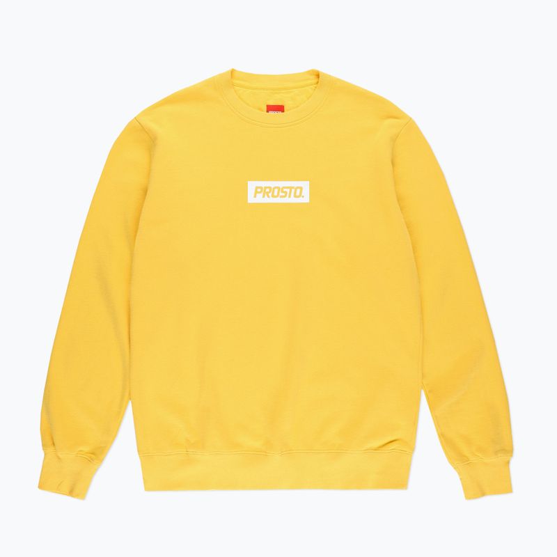 Ανδρικό φούτερ PROSTO Crewneck Bokz κίτρινο