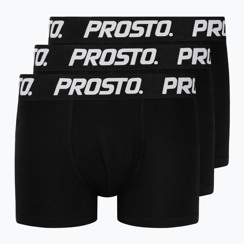 Ανδρικό μποξεράκι PROSTO Boxers3 τεμ.black