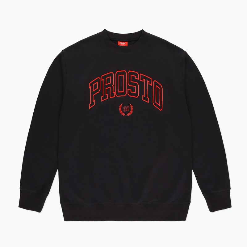 Ανδρικό φούτερ PROSTO Crewneck Varsity μαύρο 4