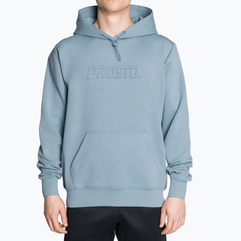 Ανδρικό φούτερ PROSTO Interlock Hoodie Logy blue