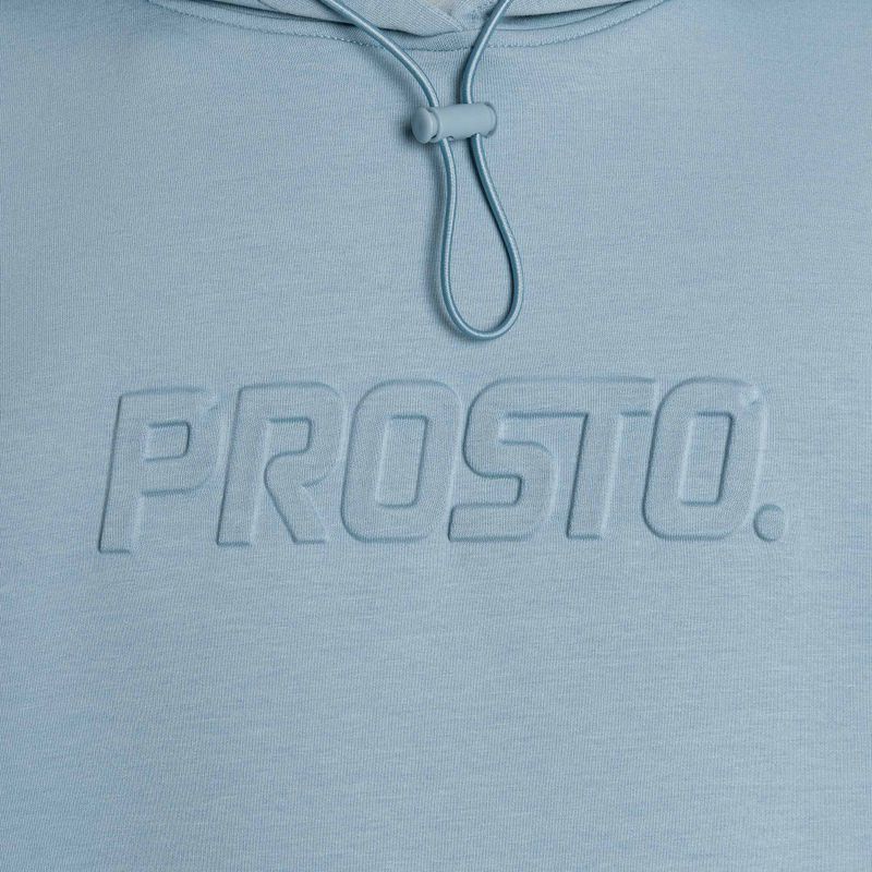 Ανδρικό φούτερ PROSTO Interlock Hoodie Logy blue 3