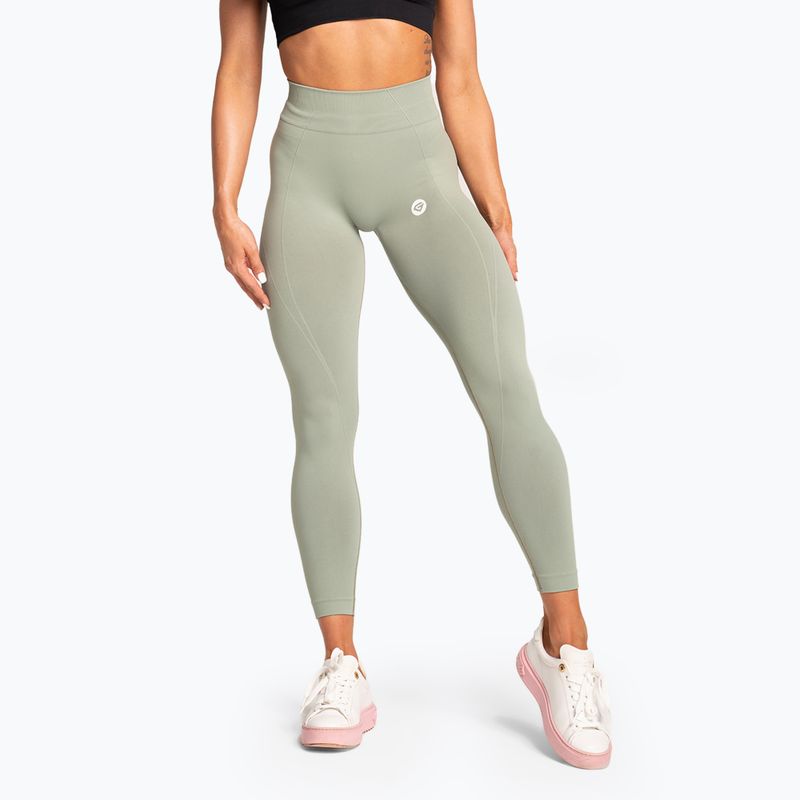 Γυναικείο κολάν Gym Glamour Basic Scrunch green