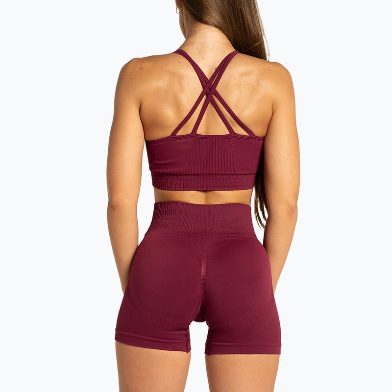 Γυναικείο σορτς προπόνησης Gym Glamour Push Up 2.0 merlot 4