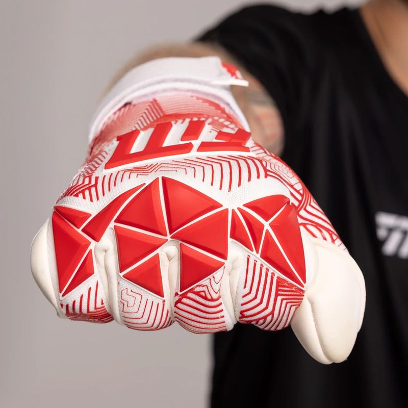 Γάντια τερματοφύλακα Football Masters Varis X Pro NC white/red 7