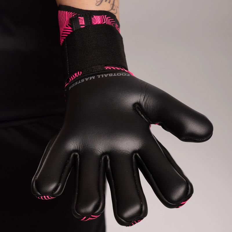 Γάντια τερματοφύλακα Football Masters Varis X Pro NC black/pink 5