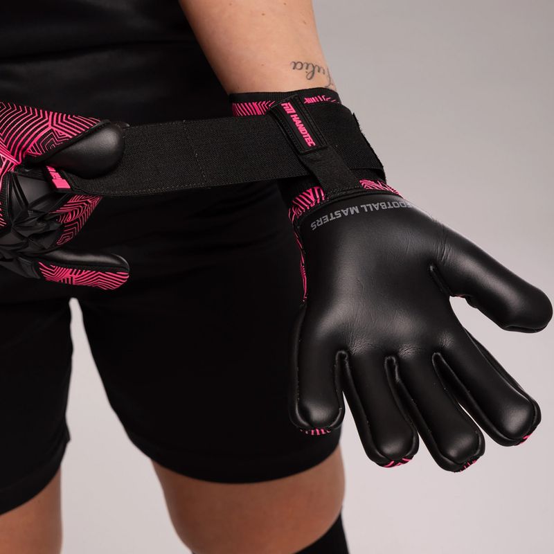 Γάντια τερματοφύλακα Football Masters Varis X Pro NC black/pink 8