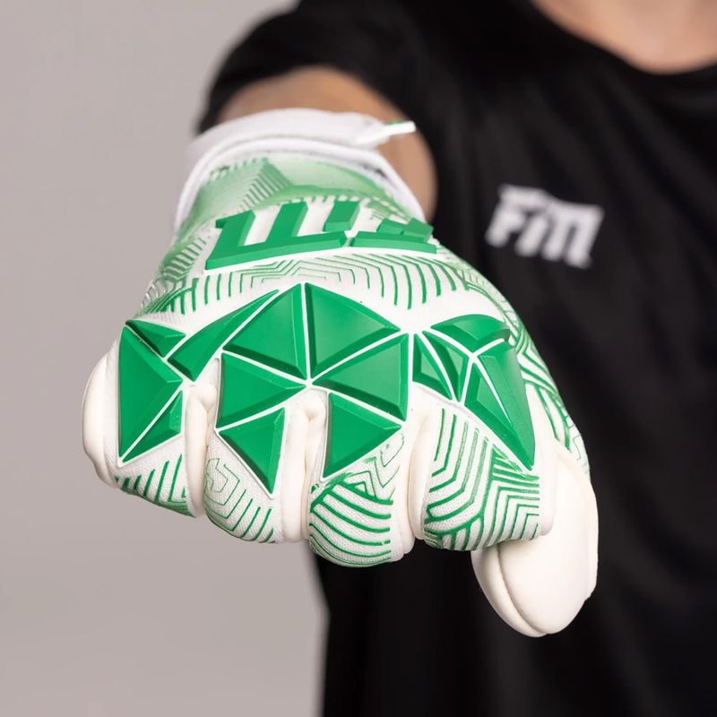 Γάντια τερματοφύλακα Football Masters Varis X Pro NC white/green 6