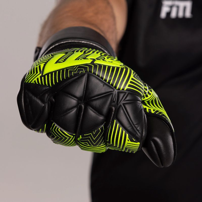 Γάντια τερματοφύλακα Football Masters Varis X NC black/green 3