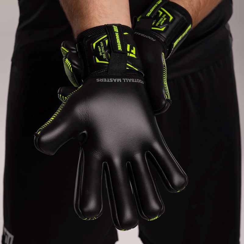 Γάντια τερματοφύλακα Football Masters Varis X NC black/green 4