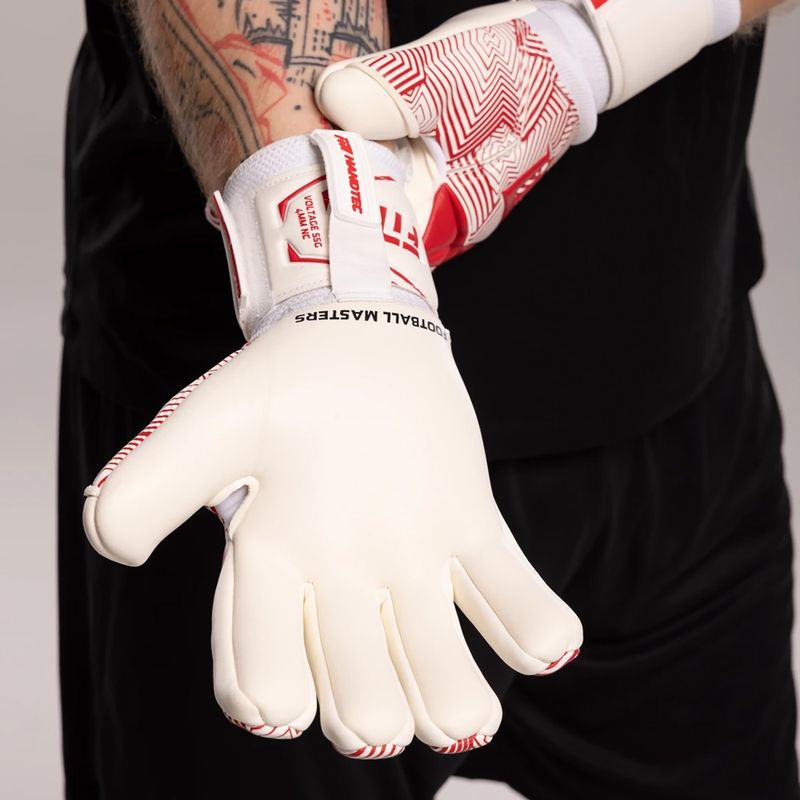 Γάντια τερματοφύλακα Football Masters Varis X NC white/red 4