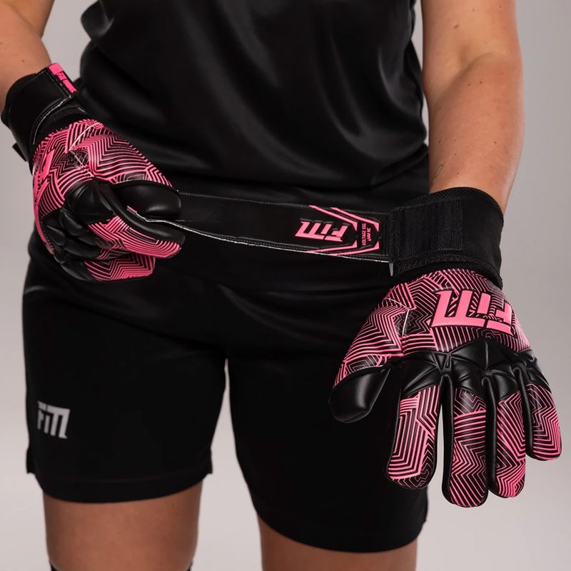 Γάντια τερματοφύλακα Football Masters Varis X NC black/pink 6