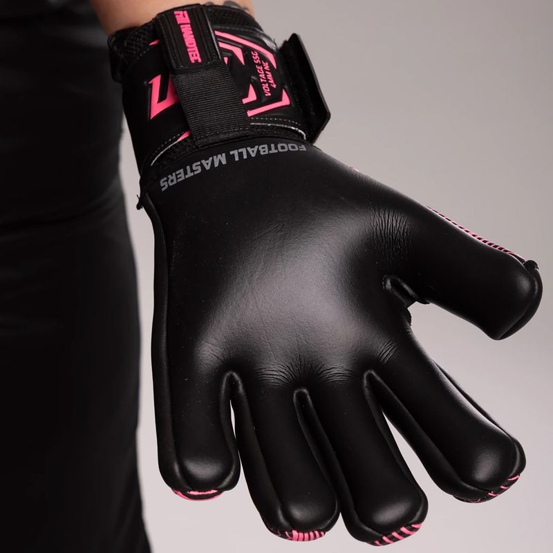 Γάντια τερματοφύλακα Football Masters Varis X NC black/pink 7