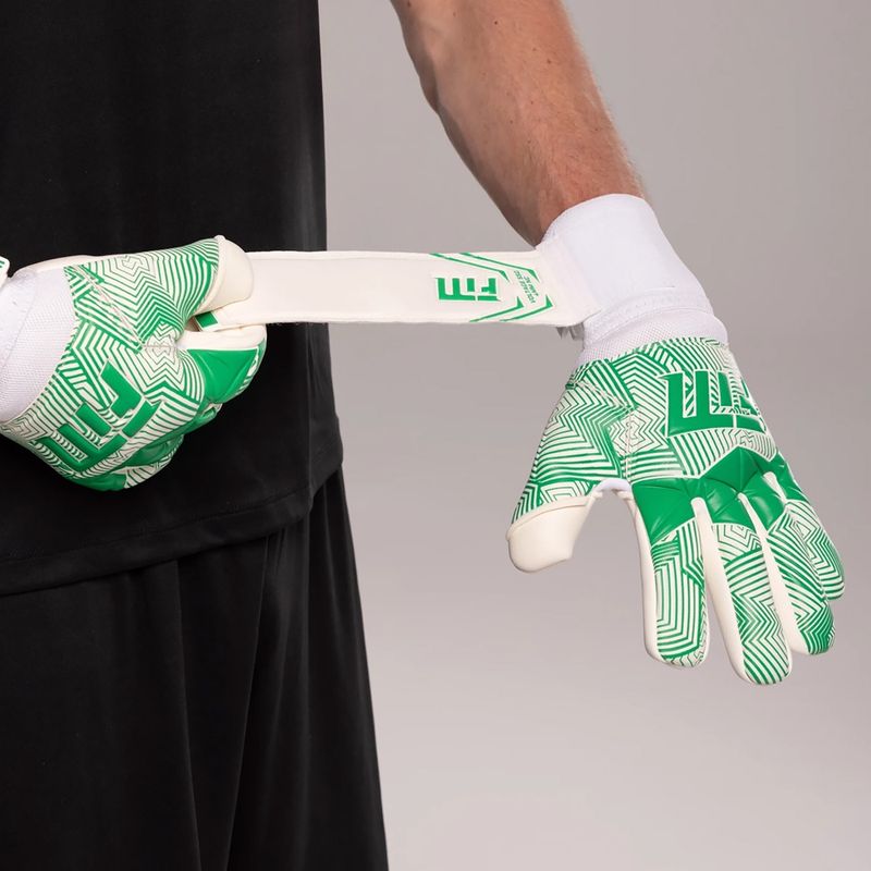 Γάντια τερματοφύλακα Football Masters Varis X NC white/green 5