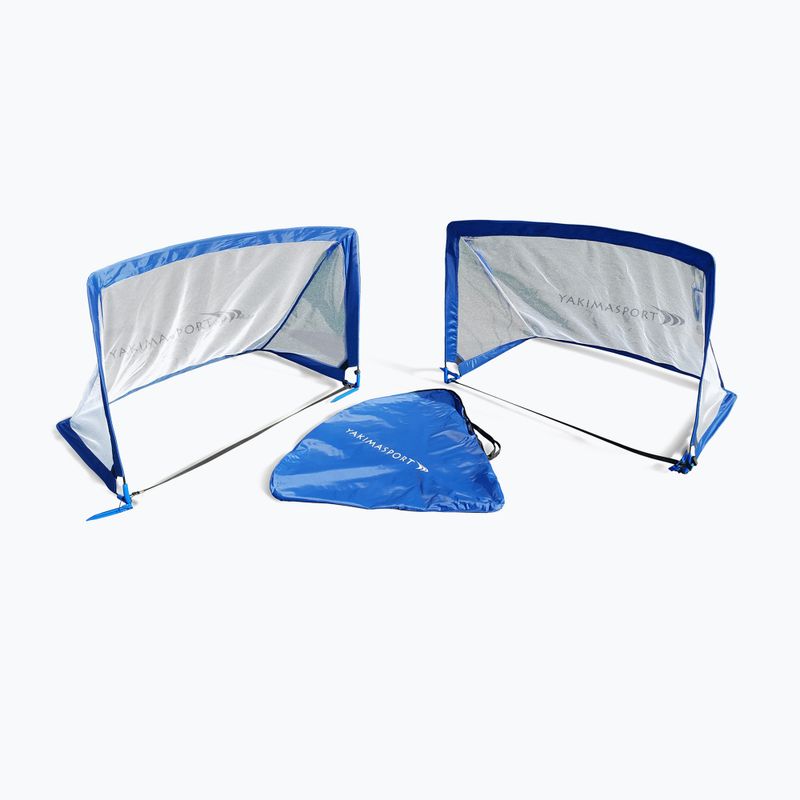 Yakimasport POP-UP γκολ ποδοσφαίρου 2 τεμ. 120 x 80 cm μπλε 100272