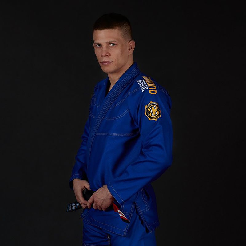 GI for Brazilian Jiu-Jitsu ανδρικό Ground Game Champion 2.0 μπλε GICHNEWBLU 5