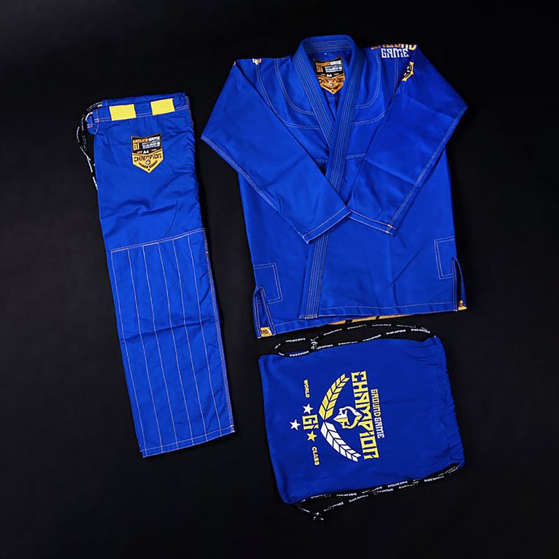 GI for Brazilian Jiu-Jitsu ανδρικό Ground Game Champion 2.0 μπλε GICHNEWBLU 6