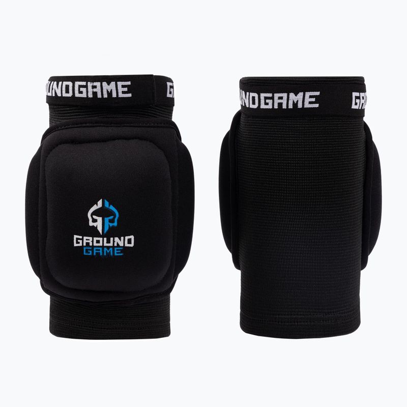 Ground Game Muay Thai Knockout Knee Protectors μαύρο MTKNEEPADM