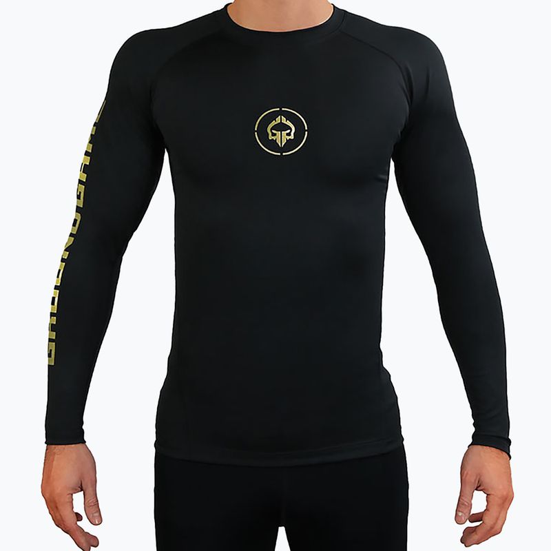 Ανδρικό Ground Game Athletic Gold Rashguard μαύρο RASHATHGOLDLS