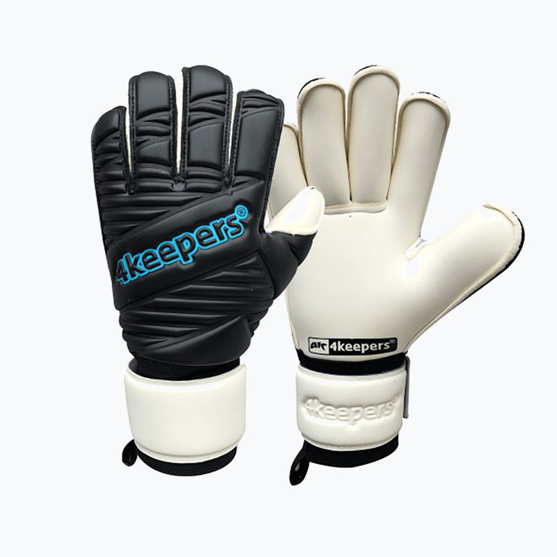 4keepers Retro IV RF παιδικά γάντια τερματοφύλακα μαύρο και λευκό 4KRIVBRFJR 5