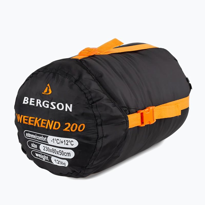 Υπνόσακος BERGSON Weekend 200 black 8