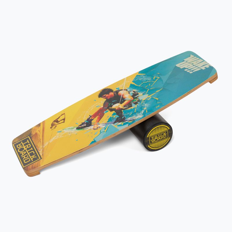 Trickboard Wake & Kite Up Pro πολύχρωμη σανίδα ισορροπίας με ρολό TB-17872