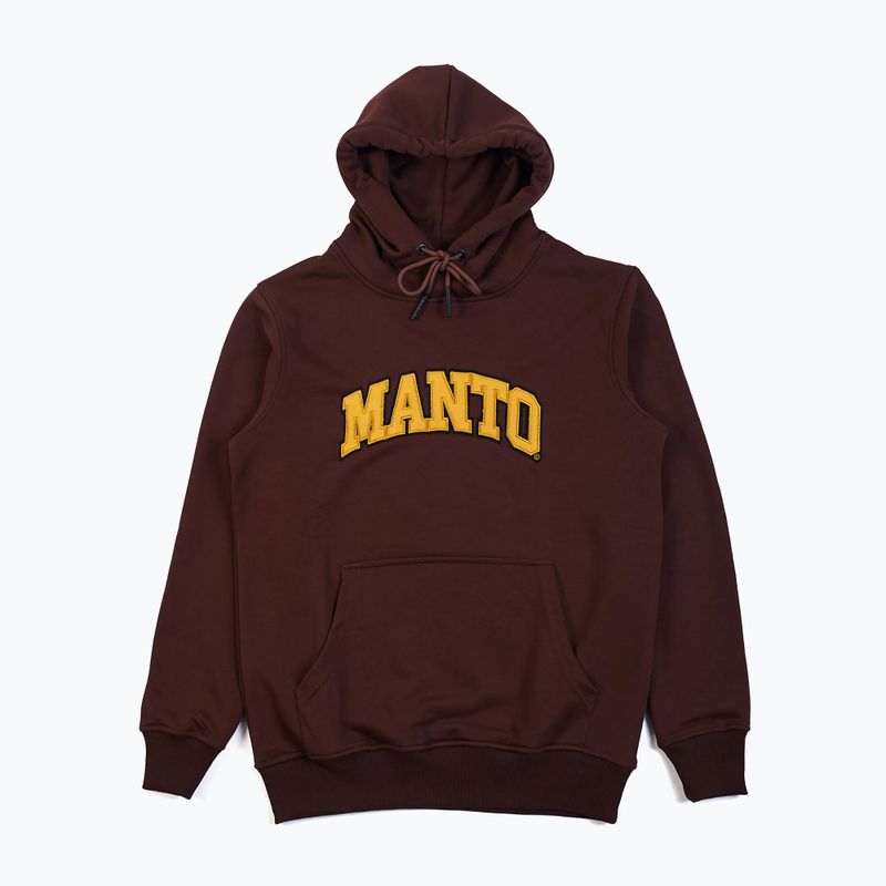 MANTO ανδρικό φούτερ Varsity καφέ