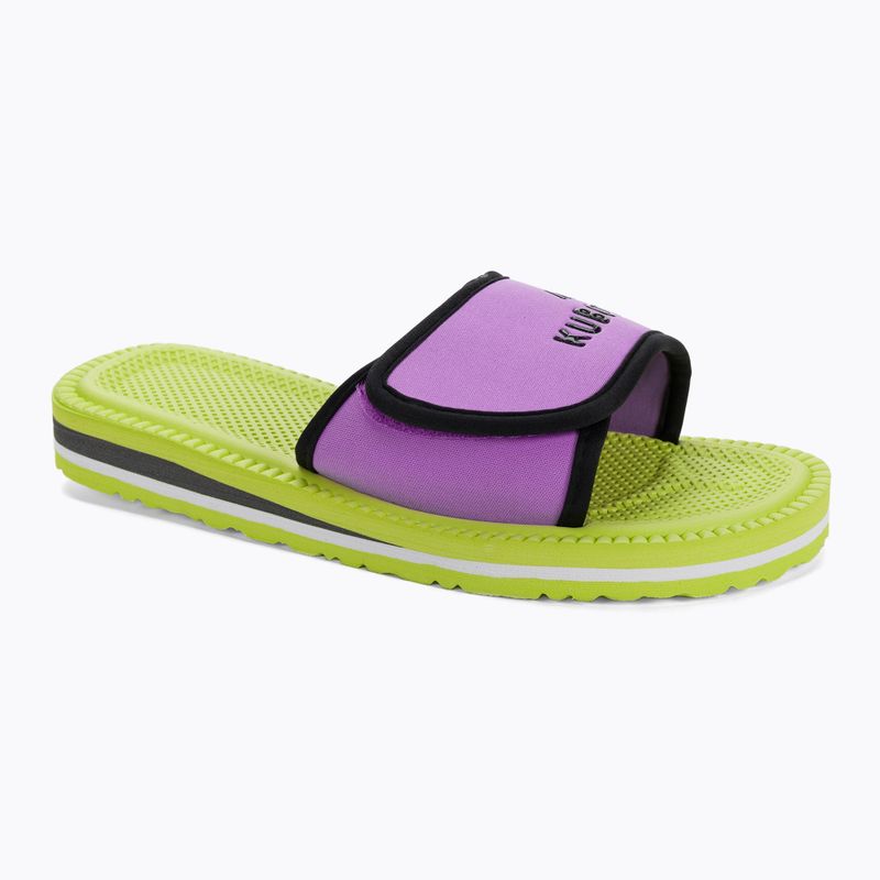 Kubota σαγιονάρες Velcro lime-purple KKRZ66