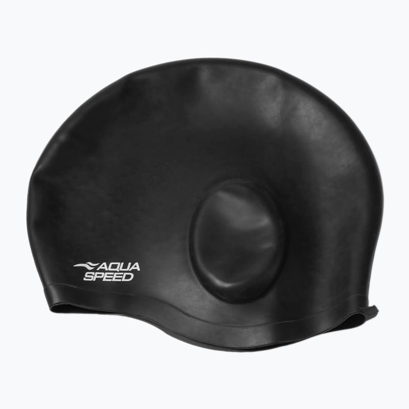 AQUA-SPEED Ear Cap Comfort Swim Cap Μαύρο