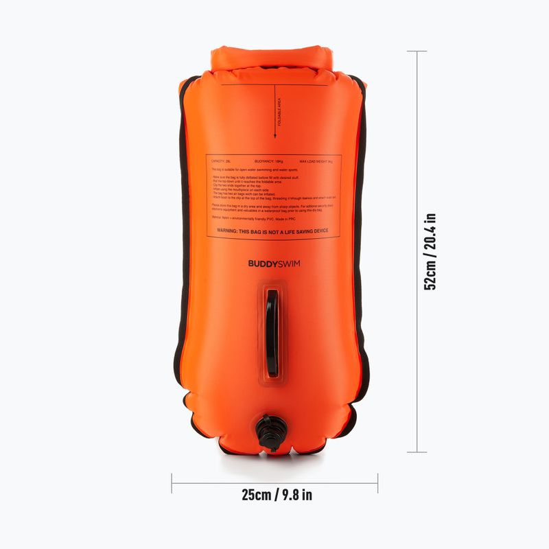 BuddySwim Smartphone Dry Bag belay buoy 28 l πορτοκαλί 3