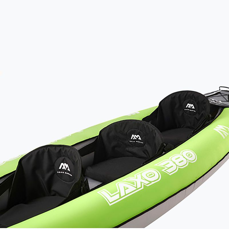 Φουσκωτό καγιάκ 3 ατόμων Aqua Marina Laxo Recreational Kayak 12'6" green 4