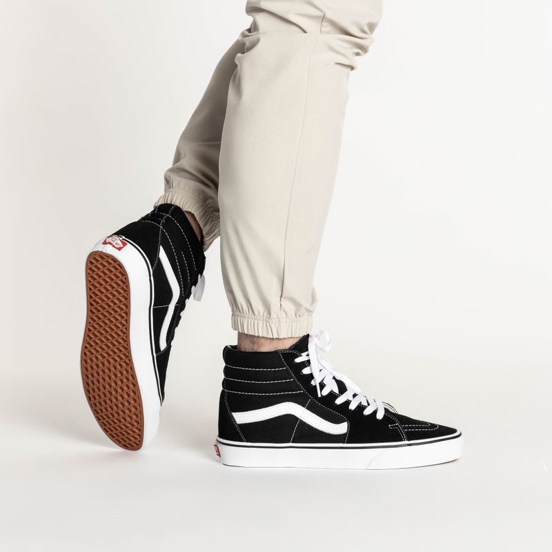 Vans UA SK8-Hi μαύρα/μαύρα/λευκά παπούτσια 2