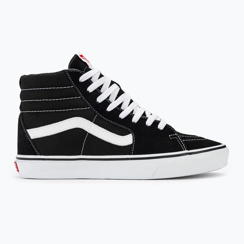 Vans UA SK8-Hi μαύρα/μαύρα/λευκά παπούτσια 3