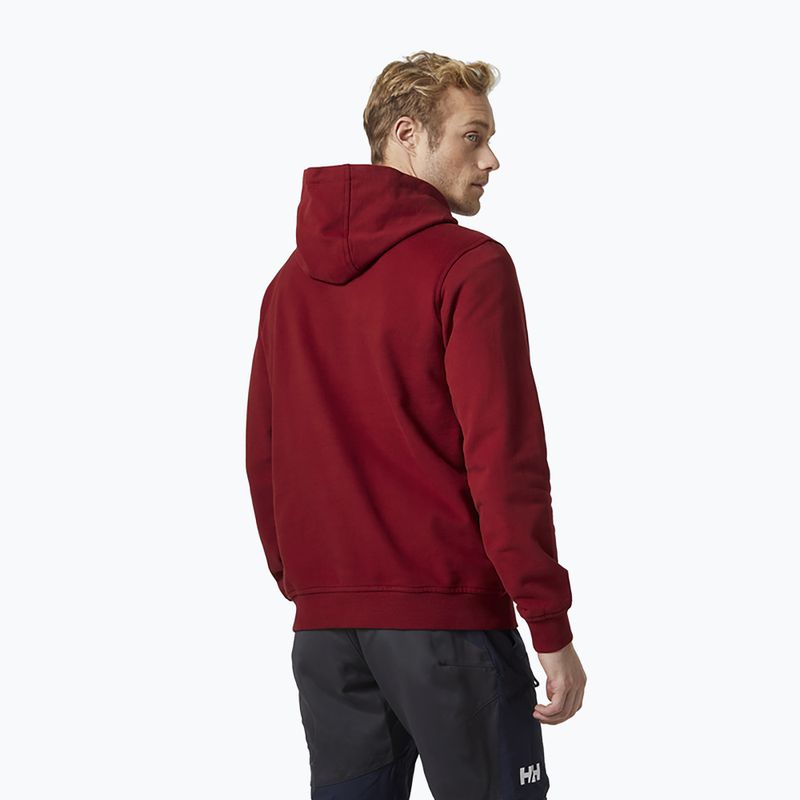 Ανδρικό Helly Hansen HH Logo Hoodie μπορντό 33977_215 2