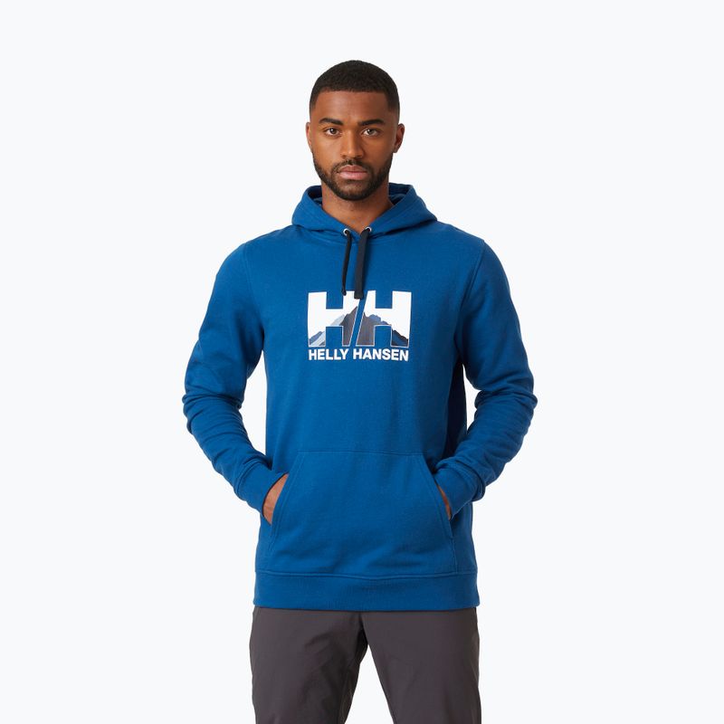 Helly Hansen Nord Graphic Pull Over ανδρικό trekking φούτερ μπλε 62975_606