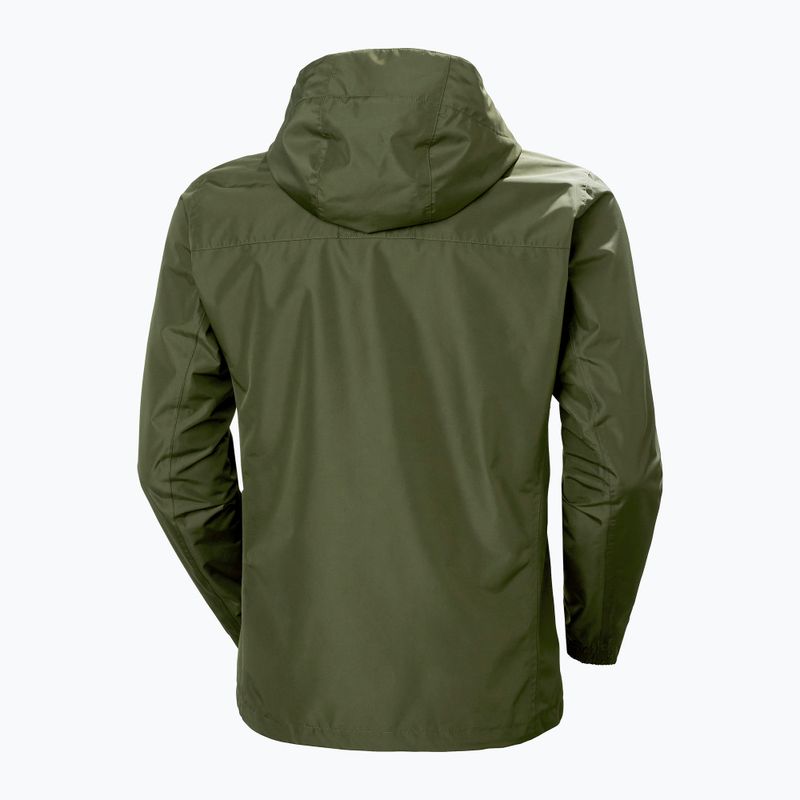 Helly Hansen ανδρικό μπουφάν βροχής Dubliner utility πράσινο 2