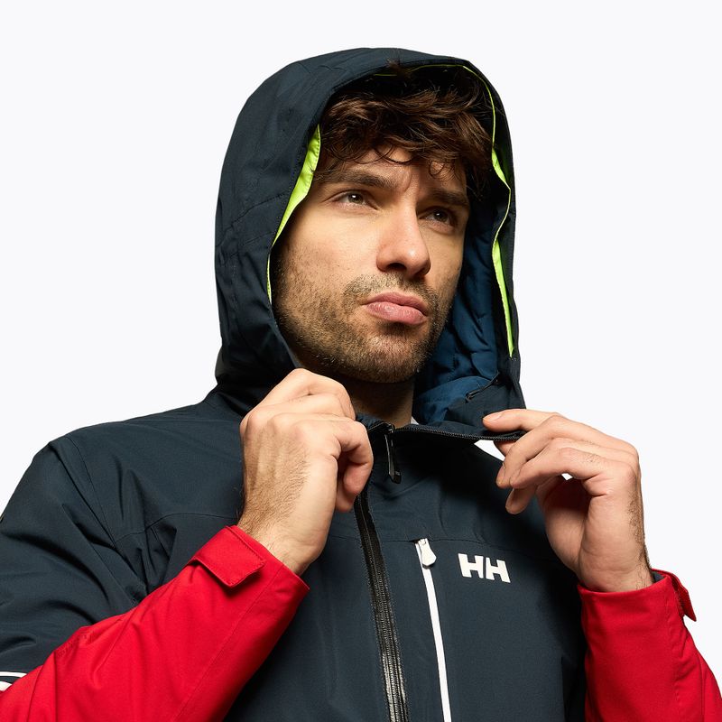 Helly Hansen ανδρικό μπουφάν σκι Carv Lifaloft μπλε και κόκκινο 65777_597 4