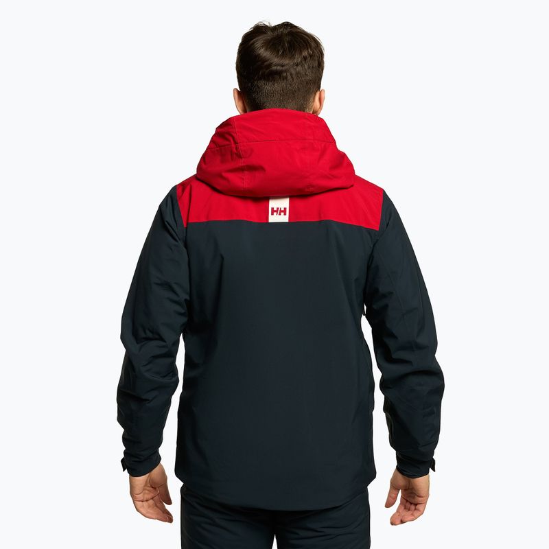 Ανδρικό μπουφάν σκι Helly Hansen Alpine Insulated μπλε και κόκκινο 65874_597 3