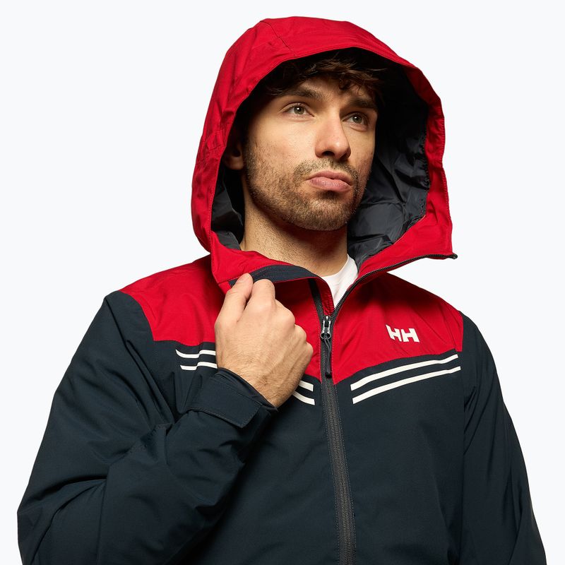 Ανδρικό μπουφάν σκι Helly Hansen Alpine Insulated μπλε και κόκκινο 65874_597 4