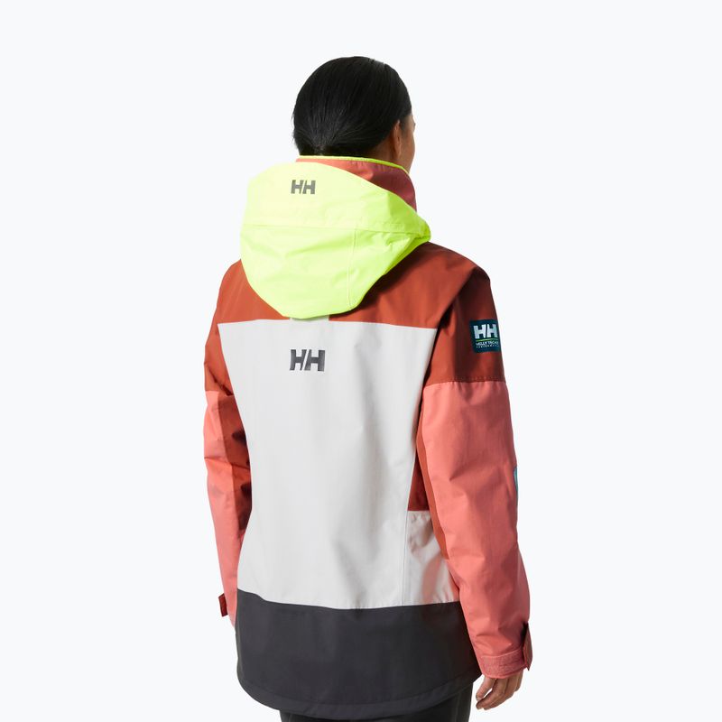 Helly Hansen γυναικείο μπουφάν ιστιοπλοΐας Newport Coastal terracotta 2