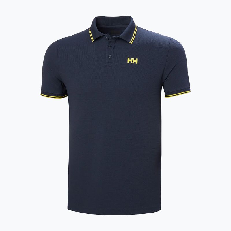 Ανδρικό μπλουζάκι πόλο Helly Hansen Kos Polo navy/gold rush 5