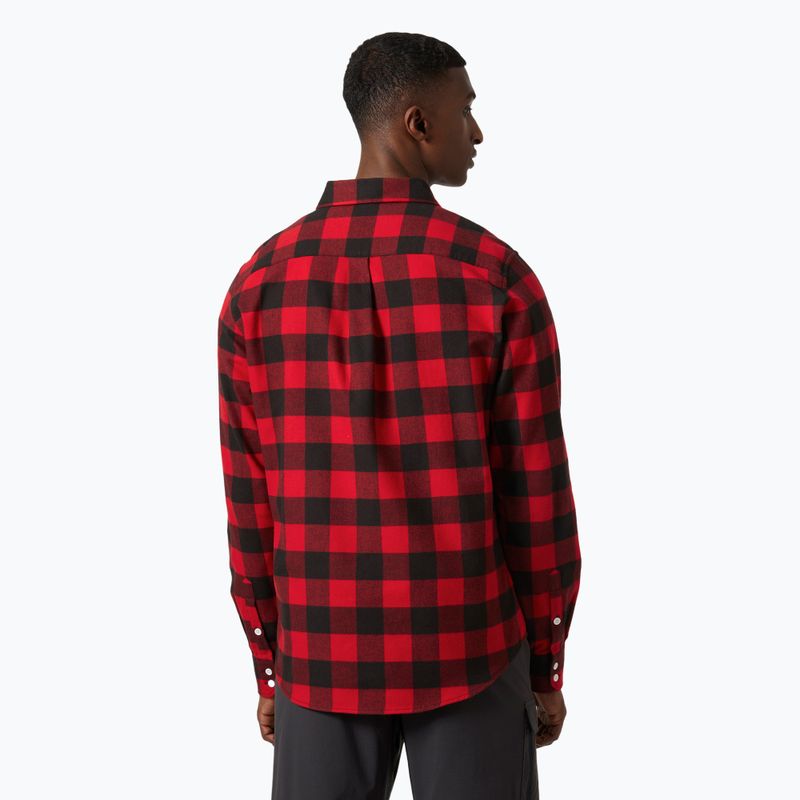 Ανδρικό πουκάμισο Helly Hansen Lokka Organic Flannel red buffalo check 2