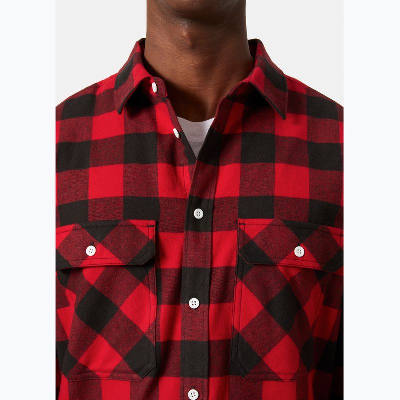 Ανδρικό πουκάμισο Helly Hansen Lokka Organic Flannel red buffalo check 3