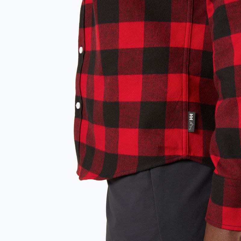 Ανδρικό πουκάμισο Helly Hansen Lokka Organic Flannel red buffalo check 4