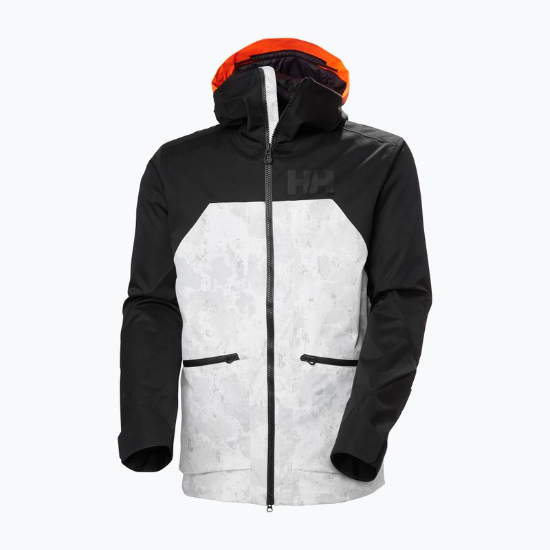 Helly Hansen ανδρικό Straightline Lifaloft 2.0 γκρι ομίχλη χιόνι camo aop μπουφάν σκι 9