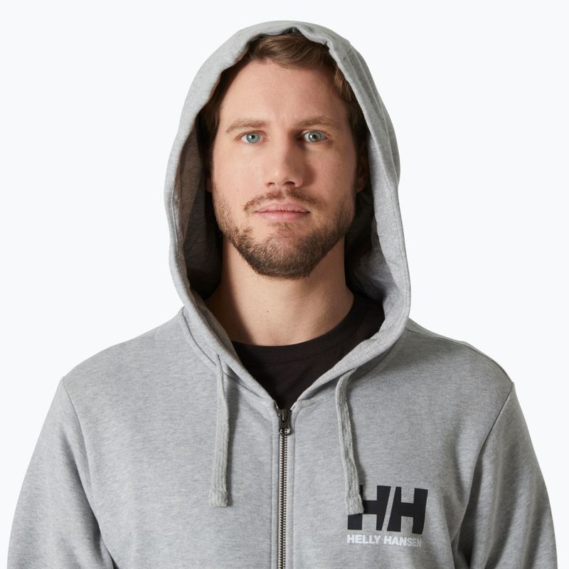 Ανδρικό Helly Hansen HH Logo Full Zip Hoodie 2.0 γκρι/μελανζέ 3